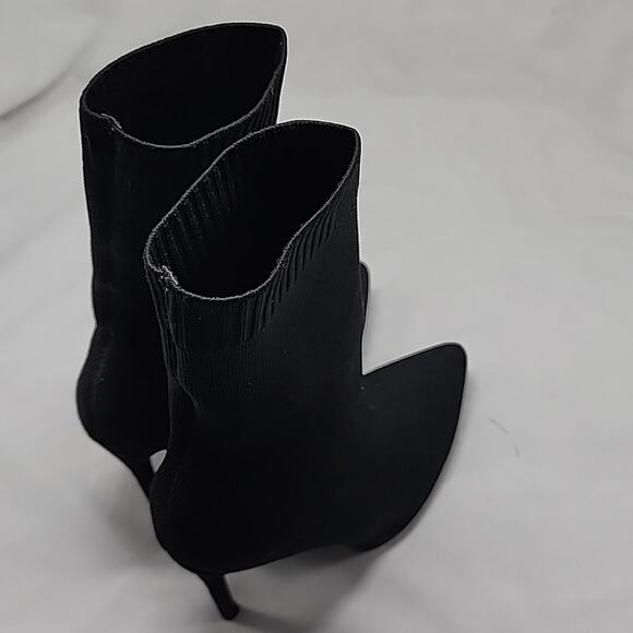 CUCCOO BASIC MINIMALIST STILLETO KNIT SOCK BOOTS WOMENS 37 BLACK - Picture 16 of 16
